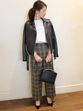 「FIGARO Paris（フィガロパリ）のアイテム」を使った、hikariさん（レディース・166cm）の秋コーディネート