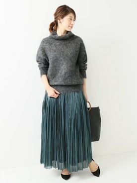 「VERMEIL par iena（ヴェルメイユパーイエナ）のアイテム（スカート）」を使った、hikariさん（レディース・166cm）の秋コーディネート
