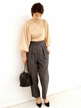 「NEBULONI E（ネブローニ）のアイテム」を使った、hikariさん（レディース・166cm）の秋コーディネート