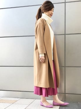 「VERMEIL par iena（ヴェルメイユパーイエナ）のアイテム（その他アウター）」を使った、hikariさん（レディース・166cm）の冬コーディネート