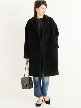 「VERMEIL par iena（ヴェルメイユパーイエナ）のアイテム（その他アウター）」を使った、hikariさん（レディース・166cm）の秋コーディネート