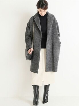 「VERMEIL par iena（ヴェルメイユパーイエナ）のアイテム（その他アウター）」を使った、hikariさん（レディース・166cm）の秋コーディネート