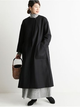 「VERMEIL par iena（ヴェルメイユパーイエナ）のアイテム（その他アウター）」を使った、hikariさん（レディース・166cm）の秋コーディネート