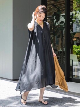 「VERMEIL par iena（ヴェルメイユパーイエナ）のアイテム（ビーチサンダル）」を使った、hikariさん（レディース・166cm）の夏コーディネート