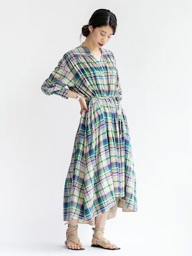 「LAVER（ラバー）のアイテム」を使った、hikariさん（レディース・166cm）の春コーディネート