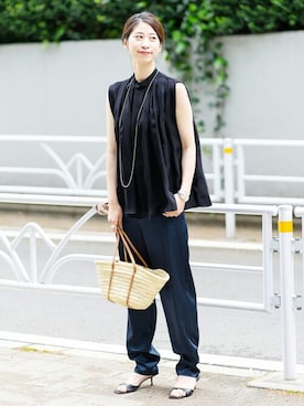 「LAVER（ラバー）のアイテム（アクセサリー）」を使った、hikariさん（レディース・166cm）の春コーディネート