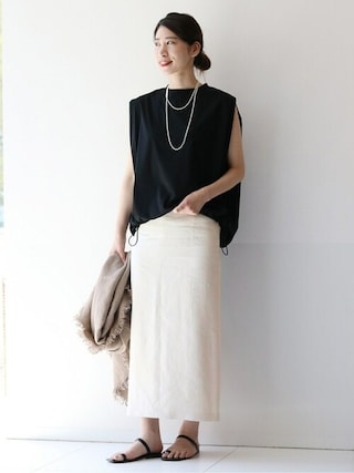 アソースメレ　ベルギーリネン　イエナ　ブルー アソースメレ ベルギーリネン フリンジストール