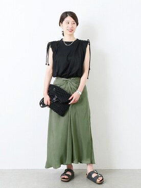 「VERMEIL par iena（ヴェルメイユパーイエナ）のアイテム（スカート）」を使った、hikariさん（レディース・166cm）の春コーディネート