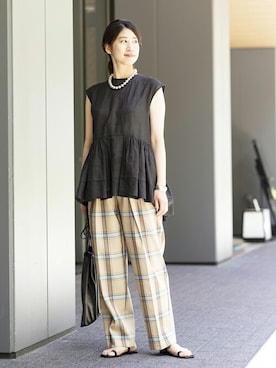 「LAVER（ラバー）のアイテム（アクセサリー）」を使った、hikariさん（レディース・166cm）の春コーディネート