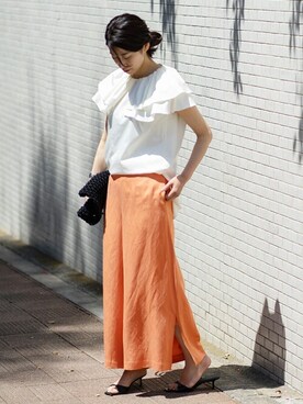 「VERMEIL par iena（ヴェルメイユパーイエナ）の【SYMPATHY OF SOUL/シンパシーオブソウル】LABO Circle Ring（シルバー）（リング）」を使った、hikariさん（レディース・166cm）の春コーディネート