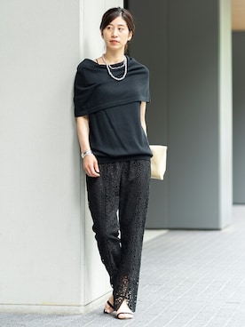 「LAVER（ラバー）のアイテム」を使った、hikariさん（レディース・166cm）の春コーディネート