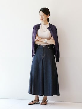 「エイトン」｜hikariさん（レディース・166cm）の夏コーディネート