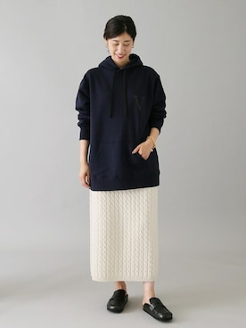 「ワンポイント」｜「アイテム（アクセサリー）」を使った、hikariさん（レディース・166cm）の夏コーディネート