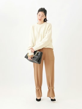 「VERMEIL par iena（ヴェルメイユパーイエナ）のアイテム（ニット/セーター）」を使った、hikariさん（レディース・166cm）の秋コーディネート