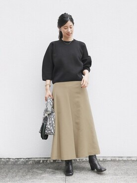 「VERMEIL par iena（ヴェルメイユパーイエナ）のアイテム（ニット/セーター）」を使った、hikariさん（レディース・166cm）の秋コーディネート