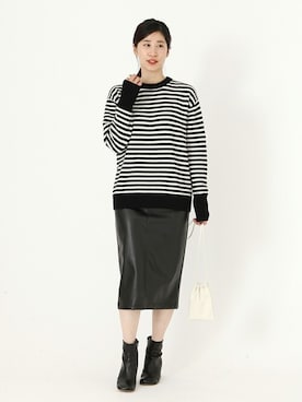 「VERMEIL par iena（ヴェルメイユパーイエナ）のアイテム（ニット/セーター）」を使った、hikariさん（レディース・166cm）の秋コーディネート