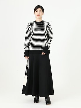 「VERMEIL par iena（ヴェルメイユパーイエナ）のアイテム（ニット/セーター）」を使った、hikariさん（レディース・166cm）の秋コーディネート