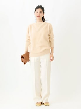 「VERMEIL par iena（ヴェルメイユパーイエナ）のアイテム（ニット/セーター）」を使った、hikariさん（レディース・166cm）の秋コーディネート