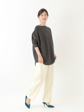 「VERMEIL par iena（ヴェルメイユパーイエナ）のアイテム（ニット/セーター）」を使った、hikariさん（レディース・166cm）の秋コーディネート