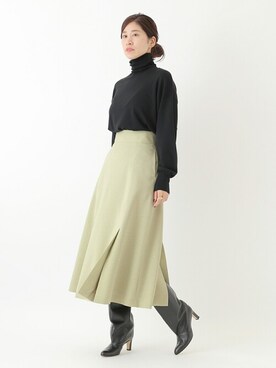 「VERMEIL par iena（ヴェルメイユパーイエナ）のアイテム（ニット/セーター）」を使った、hikariさん（レディース・166cm）の秋コーディネート