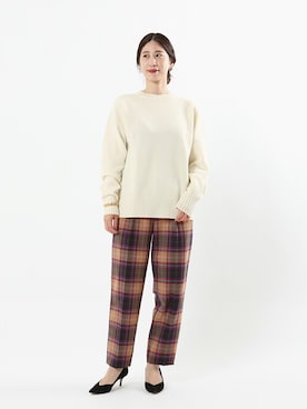 「VERMEIL par iena（ヴェルメイユパーイエナ）のアイテム（ニット/セーター）」を使った、hikariさん（レディース・166cm）の秋コーディネート