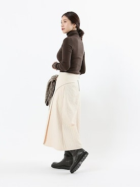 「VERMEIL par iena（ヴェルメイユパーイエナ）のアイテム（ニット/セーター）」を使った、hikariさん（レディース・166cm）の秋コーディネート