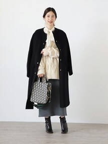 最終価格　VERMEIL par iena　フリンジ付きロングコート 美品 VERMEIL par iena｜《予約》カシミヤリバーロングコート