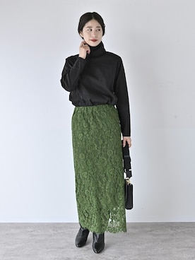 「VERMEIL par iena（ヴェルメイユパーイエナ）のアイテム」を使った、hikariさん（レディース・166cm）の冬コーディネート