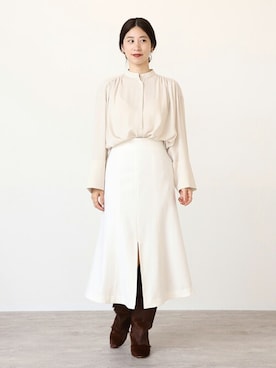 「VERMEIL par iena（ヴェルメイユパーイエナ）のアイテム」を使った、hikariさん（レディース・166cm）の冬コーディネート