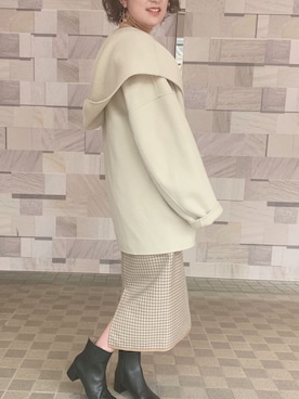 「SALON adam et rope'（サロン アダム エ ロペ）のアイテム（その他アウター）」を使った、hiromiii☺︎さん（レディース・158cm）の秋コーディネート