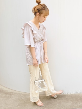 momoさん（レディース・160cm）の夏コーディネート