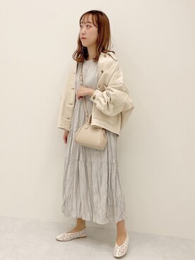 「apres jour（アプレジュール）のアイテム（ブルゾン）」を使った、momoさん（レディース・160cm）の冬コーディネート