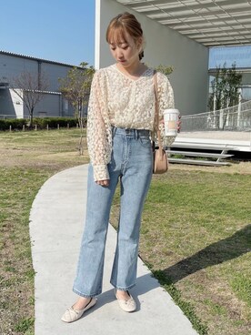 momoさん（レディース・160cm）の春コーディネート