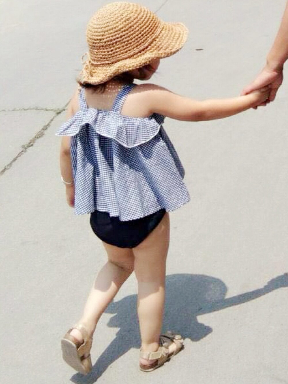 「♥️……のアイテム（ハット、ベージュ系）」を使った、puddingさん（キッズ・90cm）の夏コーディネートの1枚目の写真