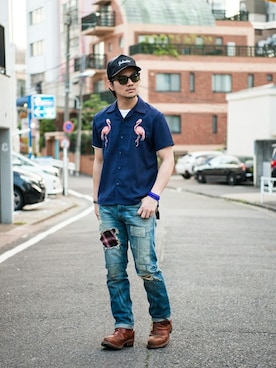 【glamb】田上翔さんのコーディネート