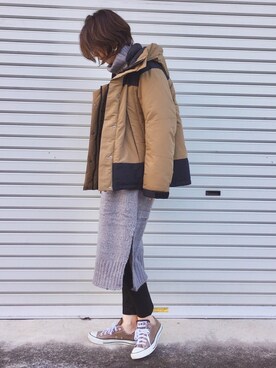 「StyleSea（スタイルシー）のアイテム（ワンピース/ドレス）」を使った、mochikoさん（レディース・164cm）の冬コーディネート