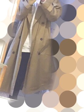 「BASQUE magenta（バスクマゼンタ）のアイテム（トレンチコート）」を使った、仁さんさん（メンズ・177cm）の春コーディネート