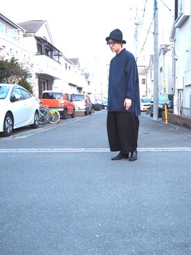 「Yohji Yamamoto（ヨウジヤマモト）のアイテム（その他トップス）」を使った、Asさん（メンズ・171cm）の春コーディネート