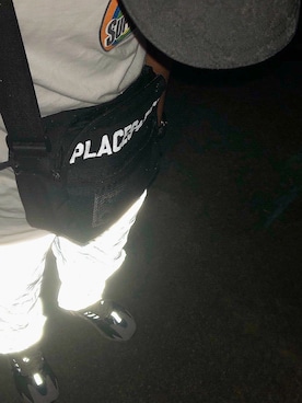 「PLACES+FACES（プレイシーズフェイシーズ）のアイテム（バッグ）」を使った、jinさん（メンズ・170cm）の春コーディネート