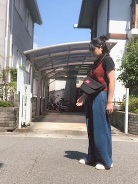 「reca（レカ）のアイテム（その他トップス）」を使った、たなみ。さん（レディース・154cm）の夏コーディネート