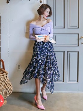 「skirt」｜PPGIRLさん（レディース・163cm）の冬コーディネート