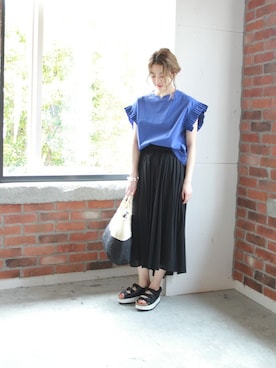 JOURNAL STANDARD EC担当さん（レディース・158cm）の夏コーディネート