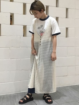 JOURNAL STANDARD EC担当さん（レディース・152cm）の夏コーディネート