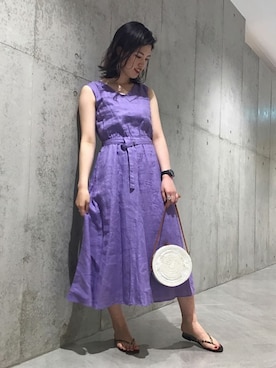 「JOURNAL STANDARD relume（ジャーナルスタンダード　レリューム）のアイテム（ワンピース/ドレス）」を使った、JOURNAL STANDARD EC担当さん（メンズ・171cm）の夏コーディネート