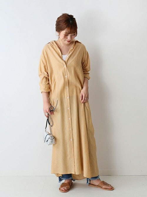 Journal Standard Relume 立川立飛journal Standard Ec担当さんのシャツワンピースを使ったコーディネート Zozotown