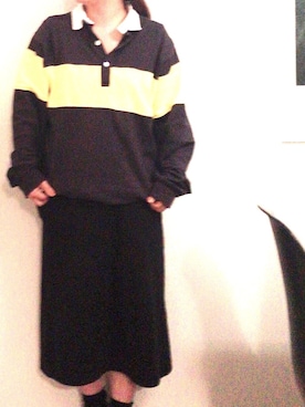 「ラガーシャツ」｜Konnoさん（レディース・149cm）の春コーディネート