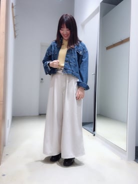 「SEVENDAYS=SUNDAY（セブンデイズサンデイ）のアイテム（ジャケット/アウター）」を使った、Konnoさん（レディース・162cm）の春コーディネート