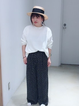 「SEVENDAYS=SUNDAY（セブンデイズサンデイ）のアイテム（その他パンツ）」を使った、Konnoさん（レディース・149cm）の春コーディネート
