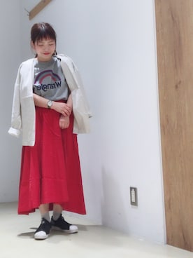 「SEVENDAYS=SUNDAY（セブンデイズサンデイ）のアイテム（ジャケット/アウター）」を使った、Konnoさん（レディース・149cm）の春コーディネート