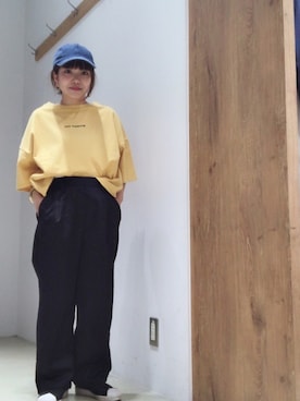 「SEVENDAYS=SUNDAY（セブンデイズサンデイ）のアイテム（チノパンツ）」を使った、Konnoさん（レディース・149cm）の春コーディネート